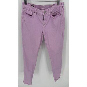 True Religion Womens Lavender Casey Low Rise Super Skinny Jean